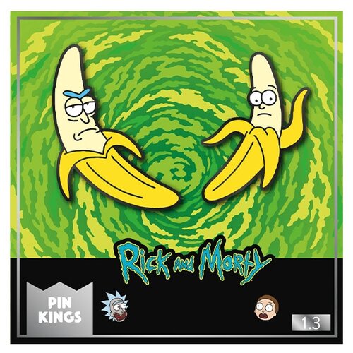 фото "rubber road ltd" значок pin kings рик и морти 1.3 банан - набор из 2 шт
