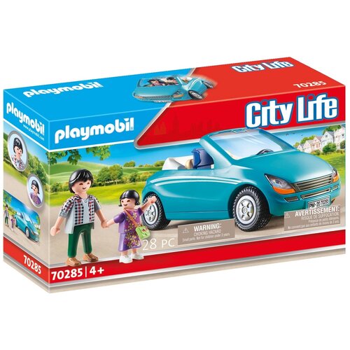 фото Набор с элементами конструктора playmobil city life 70285 семья с автомобилем
