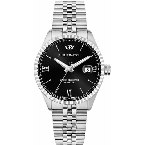 фото Наручные часы philip watch часы мужские philip watch r8253597076, серебряный, черный