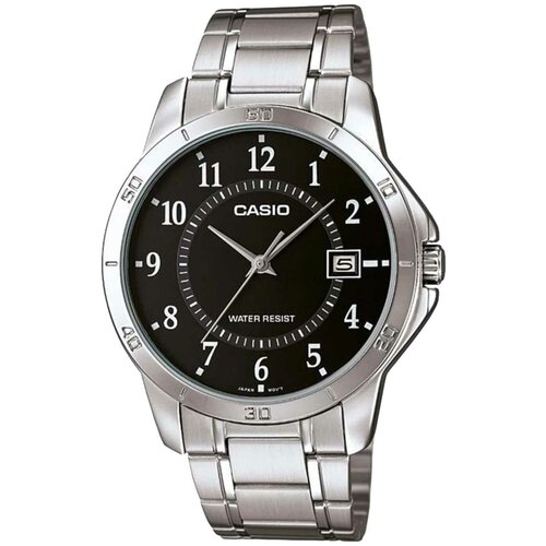 фото Наручные часы casio mtp-v004d-1b, черный, серебряный