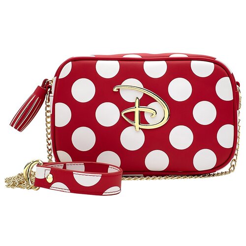 фото Сумка funko lf: disney: red/wht polka dot disney logo cross body bag wdtb1864