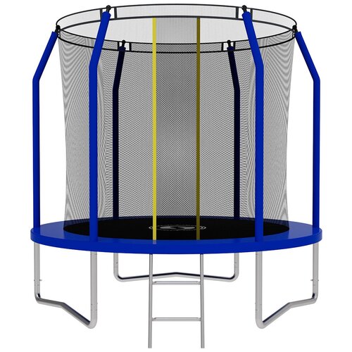 фото Каркасный батут swollen comfort overlap 8 ft 244х244х230 см, синий