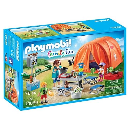 фото Набор с элементами конструктора playmobil family fun 70089 семья в походе