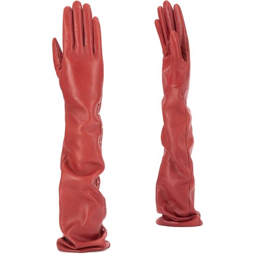 фото Перчатки eleganzza демисезонные, натуральная кожа, подкладка, размер 6.5, бордовый