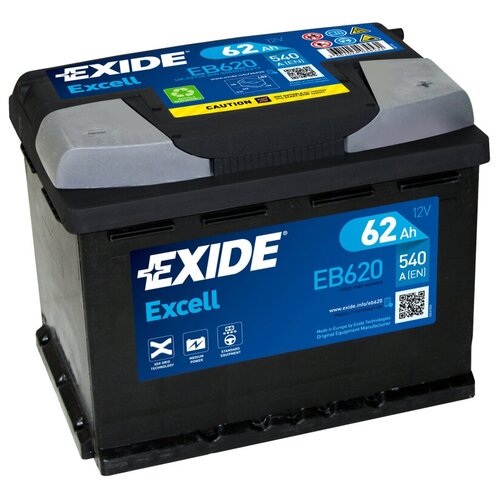 фото Автомобильный аккумулятор exide excell eb620