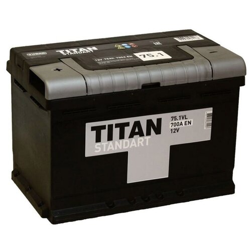 фото Автомобильный аккумулятор titan standart 6ct-75.1 vl