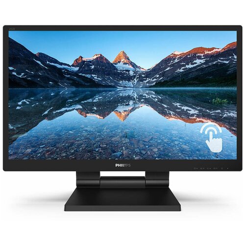 фото Монитор philips 23.8" 242b9t/00, ips, 1920x1080 (full hd), 5 мс, 250 кд/м2, 178°/178°, vga, dvi, hdmi, displayport, touchscreen, динамики, чёрный