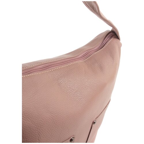 фото Сумка женская натуральная кожа meyninger а-св-593/темно-розовыйл20, модель хобо
