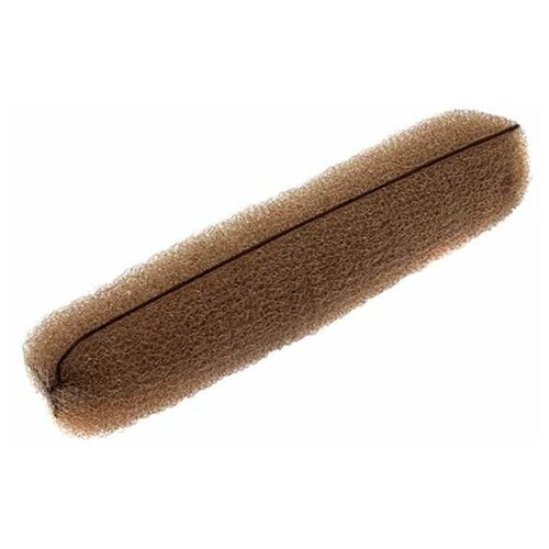 фото Sibel - сибл подкладка для волос коричневая с фиксацией на резинке, 18 см -