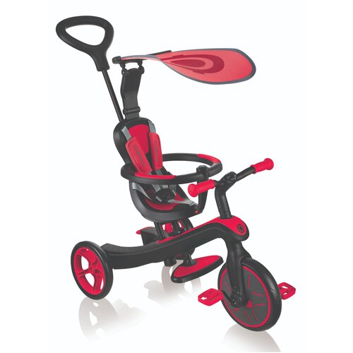 фото Велосипед-беговел "globber" trike explorer (4 in 1) (розовый, onesize)