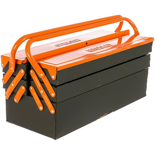 фото Ящик с органайзером автоdело 44213 50x50x20 см черный/оранжевый