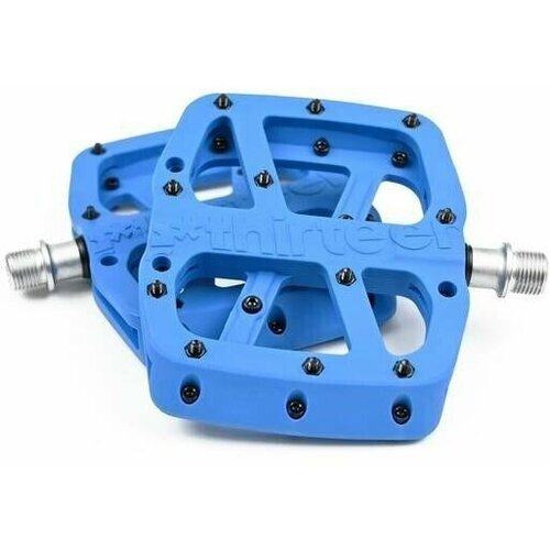 фото Педали e thirteen base flat pedal composite blue (pd2usa-102)