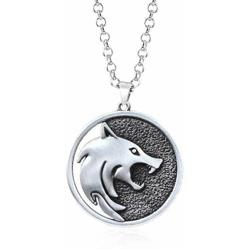 фото Двусторонний кулон медальон подвеска ожерелье с изображением волка по сериалу ведьмак the witcher дикая охота redweeks