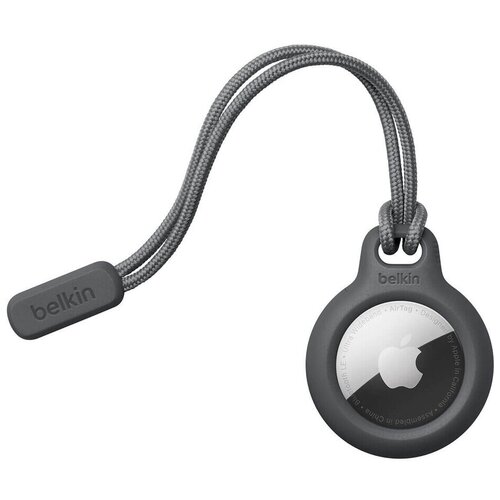 фото Держатель со шнурком belkin secure holder f8w974btblk для apple airtag (black)