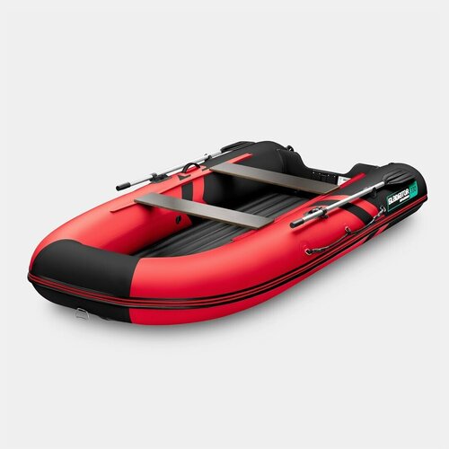 фото Надувная лодка gladiator e330s красно-черный