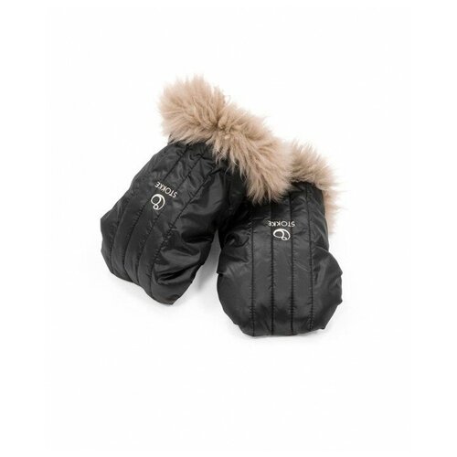 фото Stokke варежки-муфта stroller mittens onyx black