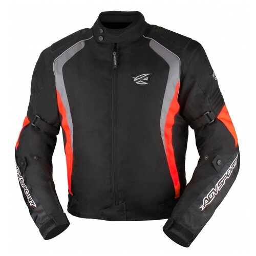 фото Текстильная куртка agvsport rikko черный/оранжевый xl (размер производителя)