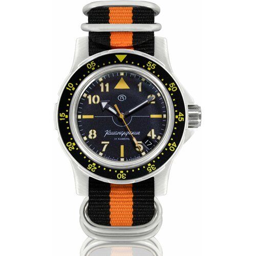 фото Наручные часы восток мужские наручные часы восток командирские 18020а, оранжевый