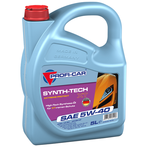 фото Синтетическое моторное масло profi-car synth-tech xt sae 5w-40, 4 л