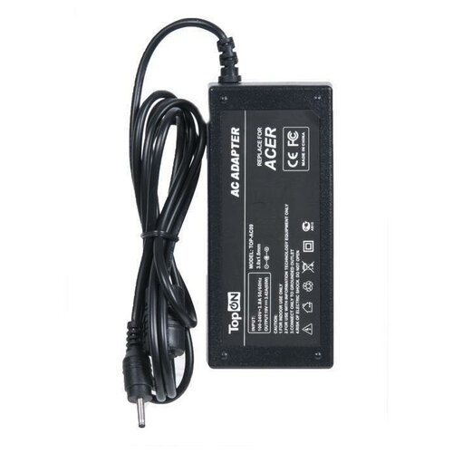 фото Блок питания (зарядка) zeepdeep для ноутбука acer aspire s7, s7-191, s7-39 ultrabook, планшета iconia tab w700, w700p, 19v, 3.42a, 65w, 3.0х1.0 с кабелем