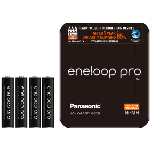 фото Аккумуляторы eneloop pro (aaa) bk-4hcde/4le panasonic