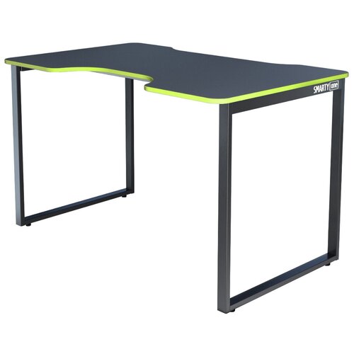фото Игровой стол gravitonus smarty one, шхг: 120х75 см, цвет: черный каркас/черно-зеленый