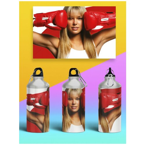 фото Бутылка спортивная, туристическая фляга, 500мл спорт девушка бокс - 23 brutbottle
