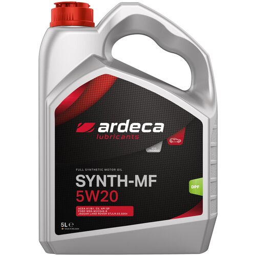 фото Синтетическое моторное масло ardeca synth-mf 5w20, 5 л