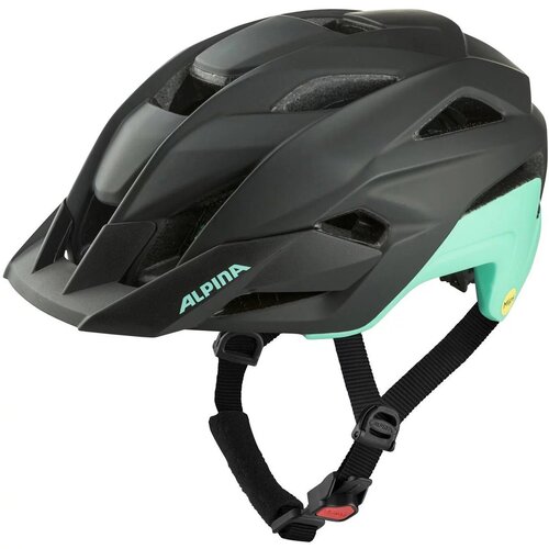 фото Шлем защитный alpina, stan mips, 51-55, black/turquoise