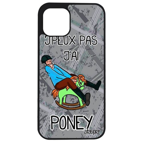 фото Чехол на смартфон iphone 12 mini, "не могу - у меня пони!" лошадь юмор utaupia