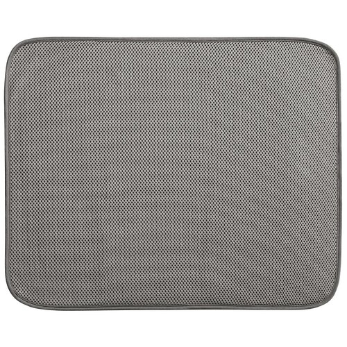 фото Коврик для сушки посуды idry kitchen микрофибра серый 45х40см interdesign