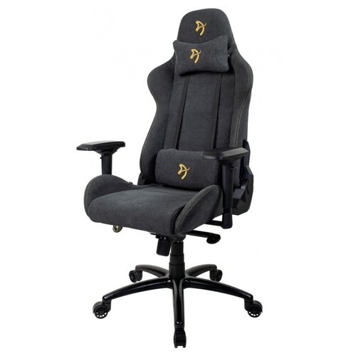 фото Компьютерное кресло arozzi verona signature soft fabric игровое, обивка: текстиль, цвет: gold logo