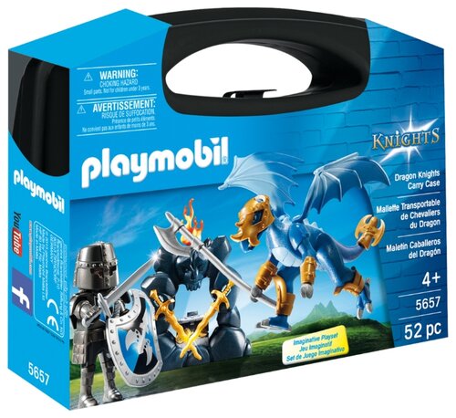 Набор с элементами конструктора Playmobil Knights 5657 Рыцарь Дракона Набор с элементами конструктора Playmobil Knights 5657 Рыцарь Дракона