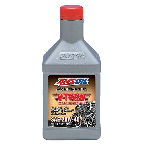 фото Синтетическое моторное масло amsoil v-twin synthetic motorcycle oil 20w-40, 0.946 л