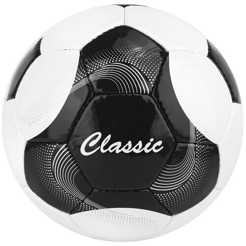 фото Мяч футбольный classic арт. f120615, р.5, 32 панели. pvc, 4 подкл. слоя, ручная сшивка, бело-черный torres