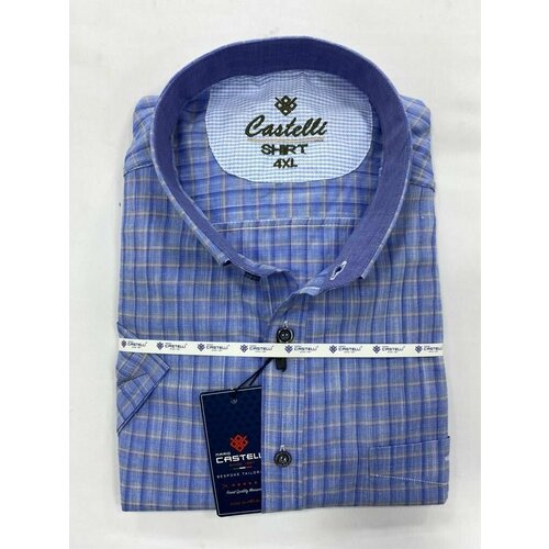 фото Рубашка castelli, размер 3xl(64), синий
