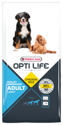 Корм для собак Opti Life (12.5 кг) Adult Maxi & Medium Light