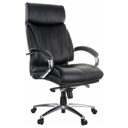 фото Компьютерное кресло helmi hl-es04 strength для руководителя, обивка: натуральная кожа, цвет: черный