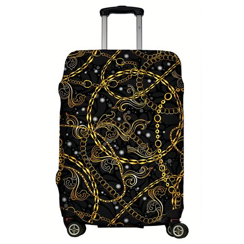 фото Чехол для чемодана "желтые цепи". размер m. lejoy