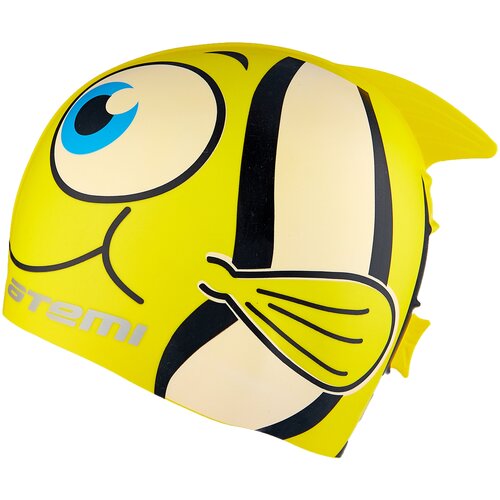 фото Шапочка для плавания atemi рыбка fc101/fc104, желтый