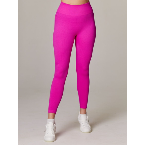 фото Легинсы ess, прилегающий силуэт, спортивный стиль, стрейч, размер s-l, розовый