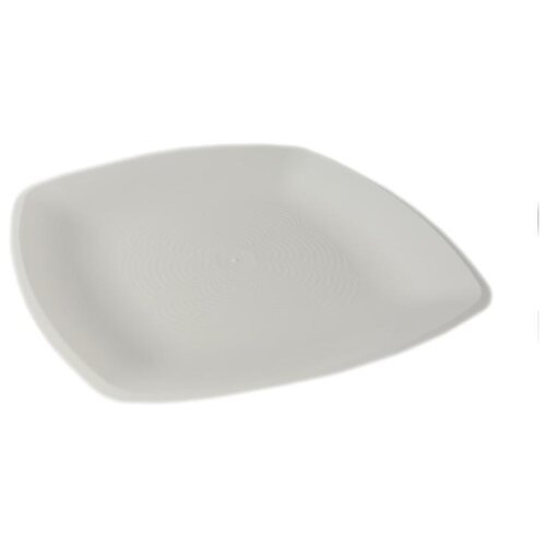 фото Авм тарелки одноразовые пластиковые, 18x18 см, 12 шт., белый