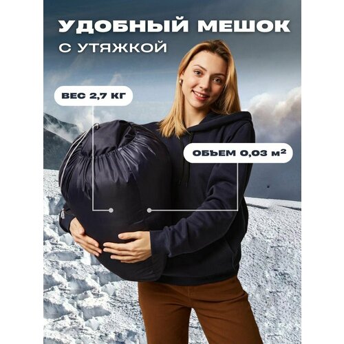 фото Зимний спальный мешок, зимний спальник, спальный мешок туристический, одеяло для туриста нет бренда