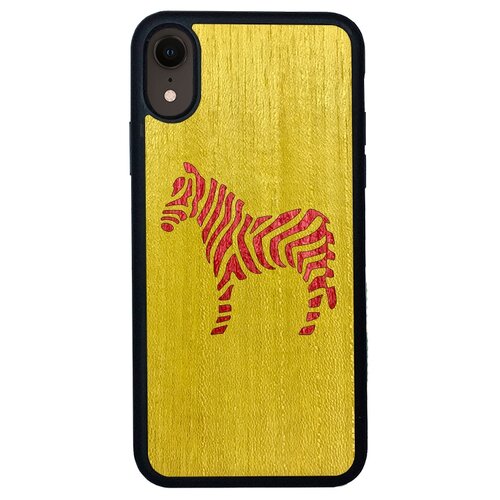 фото Чехол timber&cases для apple iphone xr, tpu, wild collection - зебра (желтый - красный кото) timber & cases