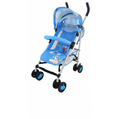 фото 24-tk101-c коляска-трость (голубой/принт) колеса пластик babystyle