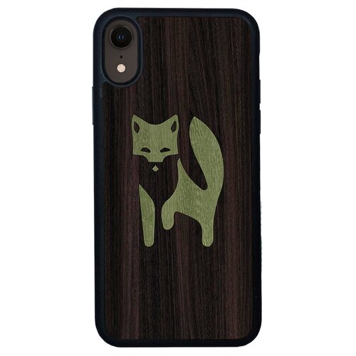 фото Чехол timber&cases для apple iphone xr, tpu, wild collection - хитрость леса/лиса (эвкалипт - зеленый кото) timber & cases
