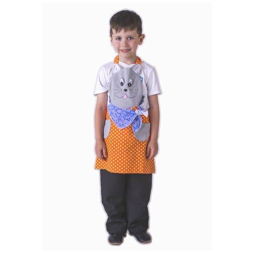 фото Карнавальный костюм для детей вини фартук котик детский, 110-116 см