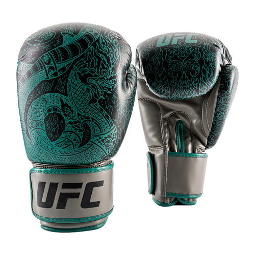 фото (перчатки для бокса ufc pro thai naga 12 oz - зеленые)