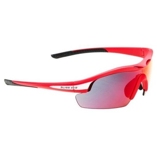 фото Swisseye очки novena s спортивные: оправа красная матовая-чёрная: линзы дымчатые swiss eye