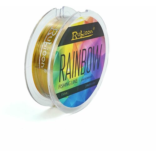 фото Монофильная леска для рыбалки rubicon rainbow 150 м 0,16 мм (multicolor)